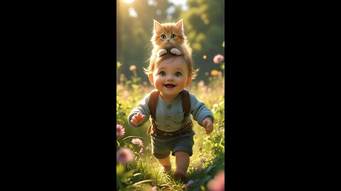 Baby & Kitten’s Fart Trek!