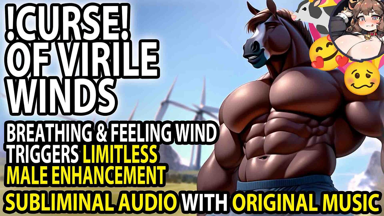 💨 !CURSE! of VIRILE WINDS 💨 Breathing Triggers Limitless Male Enhancement Subliminal Audio 🎶💖🐄
