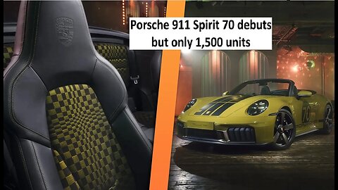 Porsche 911 Spirit 70 debuts only 1,500 units