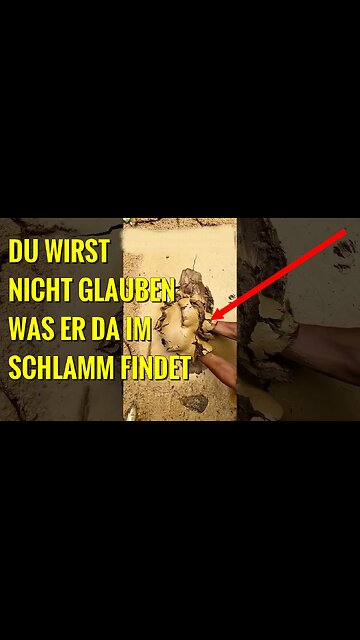 Mysteriöses Artefakt einer unbekannten Zivilisation tief unter einer Schlammflutschicht gefunden