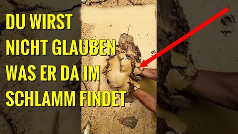 Mysteriöses Artefakt einer unbekannten Zivilisation tief unter einer Schlammflutschicht gefunden