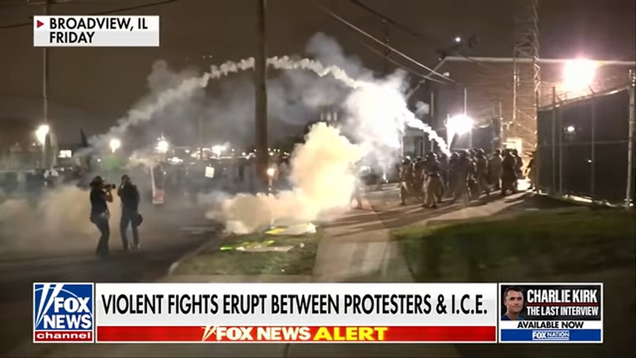 Anti-ICE protests ERUPT into violence as agents use tear gas, rubber bullets