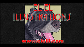 Drawing Courage the Dog in Pastel