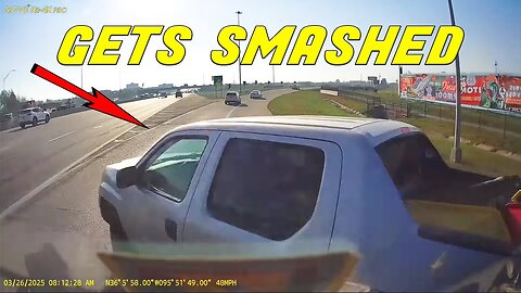 IDIOT JUST COULDN'T MISS HIS EXIT
