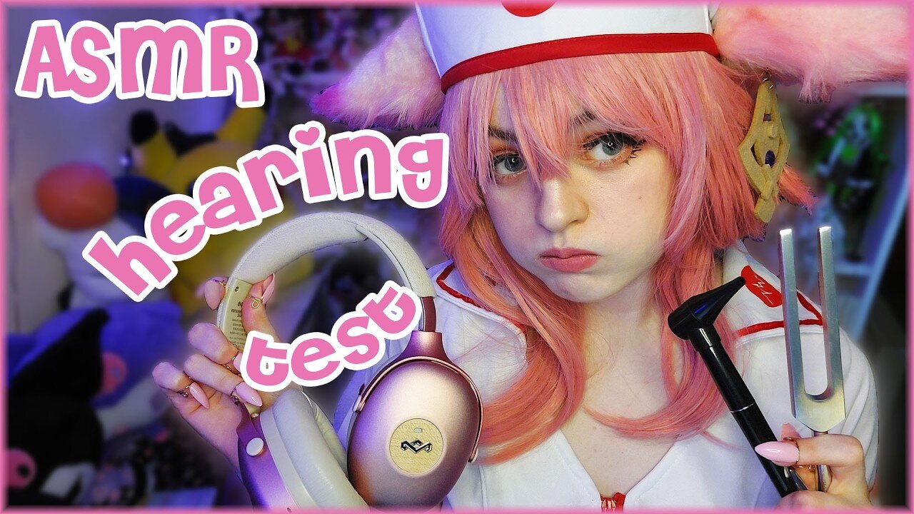 Hearing test and ear exam (beep test, tuning fork, whispers) ♡ with Nurse Yae Miko ♡ RP