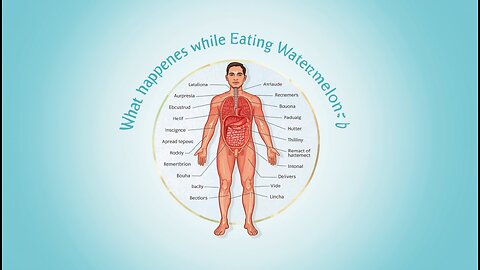 What happens while eating water melon in the human body? #humanbody #anatomy