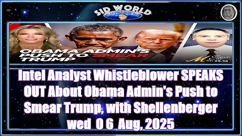 Intel Analyst Whistleblower SPEAKS OUT About Obama Admin's Push to Smear Trump, with Shellenberger