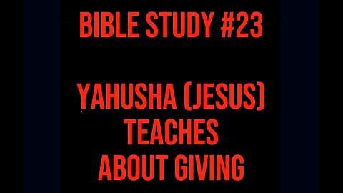 Good Morning! ☀️ Bible Study #23: Yahusha (Jesus) Teaches About Giving! 🪴 #ASL #deaf #signlanguage