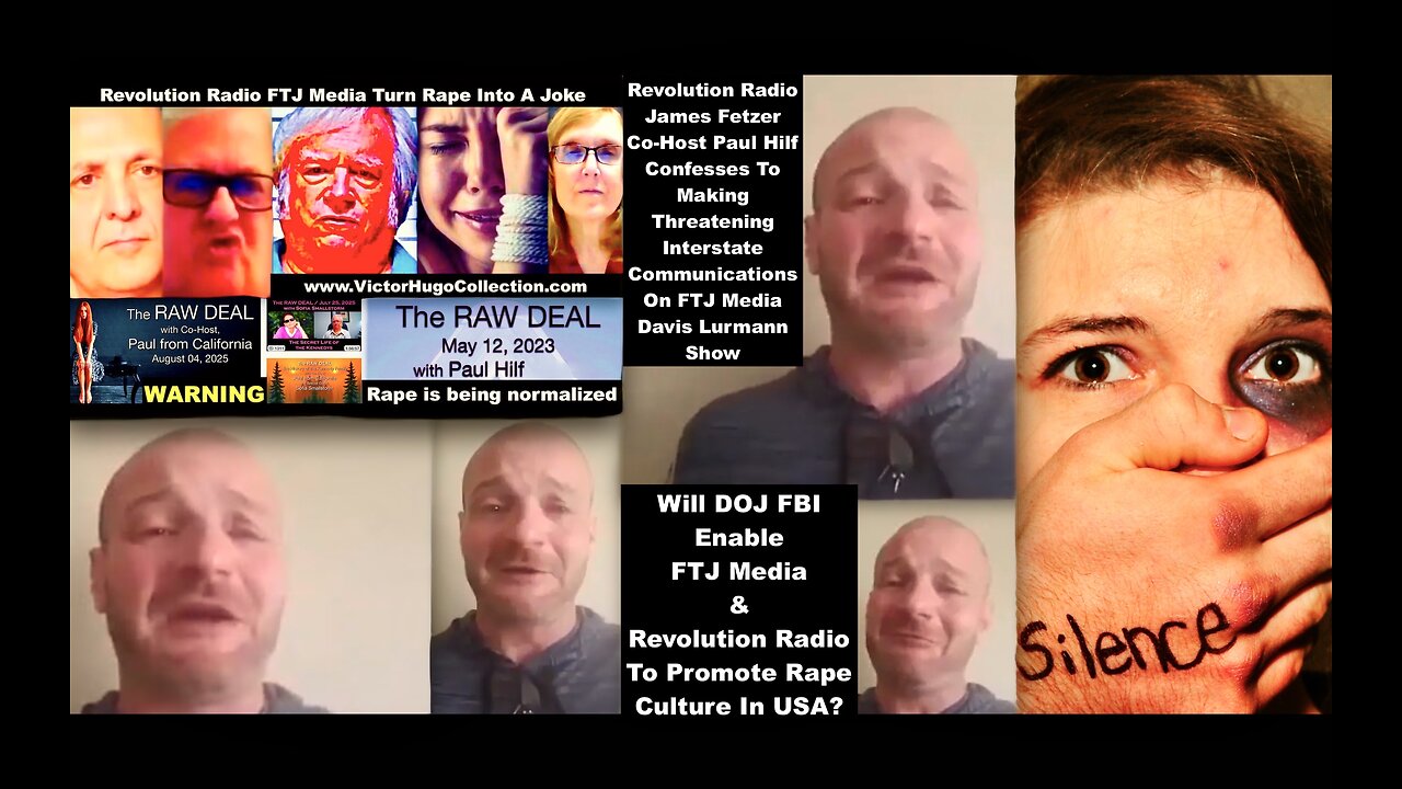 Jim Fetzer CoHost Paul Hilf Echoes Crying Nazi Cantwell Making Threatening Interstate Communications