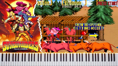 Sunset Riders - Shoot-out at the Sunset Ranch 🎹MIDI🎹