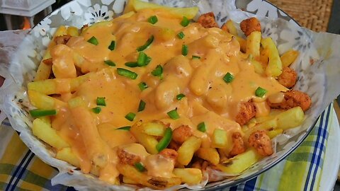 best chicken loaded fries recipe # Cooking recipes