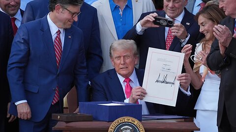 Watch: Trump signs "big, beautiful bill" into law