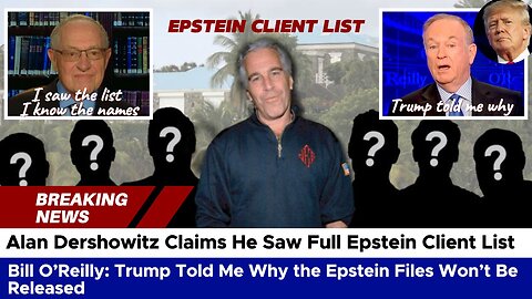 Breaking: Epstein's Client List Exist