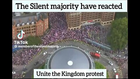 Drone Video of World Wide Freedom Rally in London, Showing 1 Million Crowd.