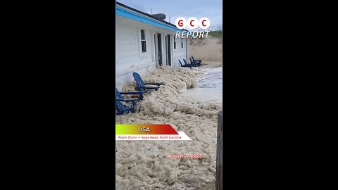 #USA #NorthCarolina #NagsHead #foamstorm #ocean #weatherphenomenon #storm #destruction #anomaly