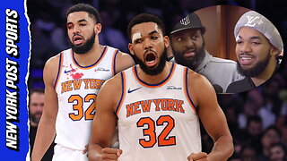 Karl-Anthony Towns, Mitchell Robinson have hilarious press conference about bloody cut