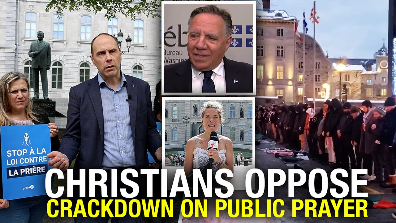 Police on site as Christians deliver petition against public prayer ban in Quebec City
