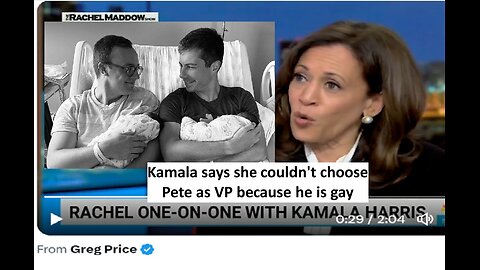 Kamala Harris said no to Pete Buttigieg because he was gay 