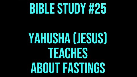 Good Morning! ☀️ Bible Study #24 Jesus Teaches About Fastings #ASL #deaf