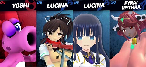 Birdo vs Asuka & Ikuragi & Cow&Cat Pyra/Mythra [MAKI Member Request NSFW Rumble Exclusive]