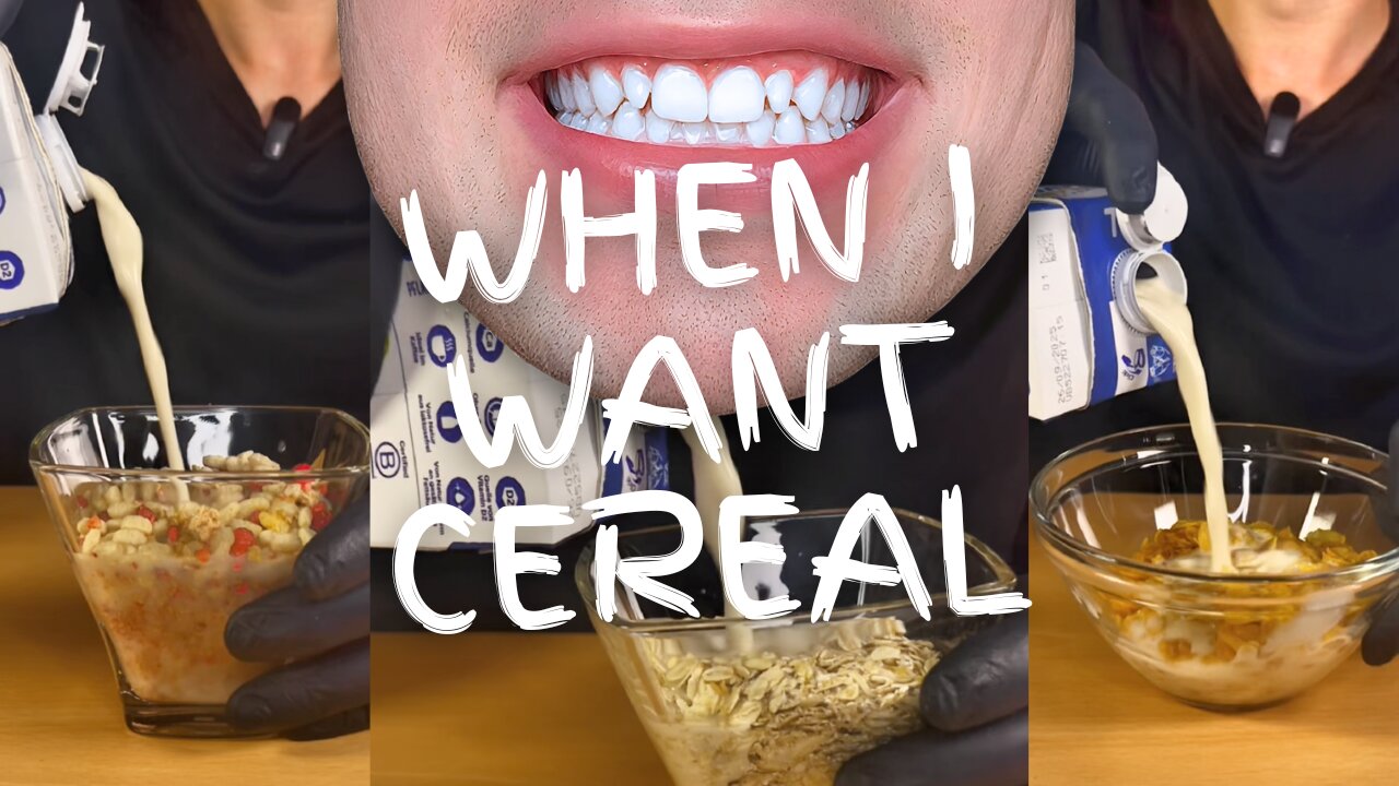 Me When I Want Cereal at 2AM | ASMR FOOD EATING