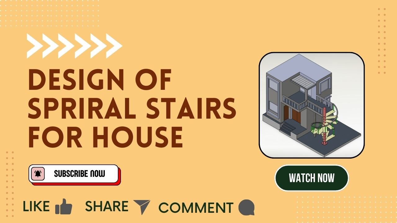 Spiral Staircase Design in SolidWorks | Beginner 2 Advanced Hindi Tutorial for Engineers & Students