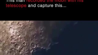 THIS MAN RECORDED THE MOON WITH HIS TELESCOPE AND CAPTURE THIS...
