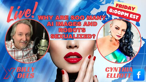 Why are so many AI images and robots sexualized? Mixing Technology and Sexuality is not New @BillyDees Guest Cynthia Elliott @Shamanisis