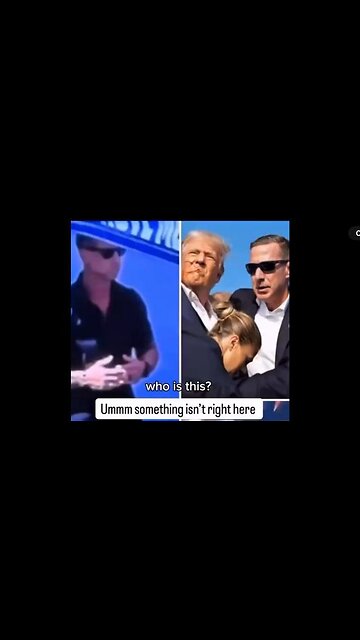 WTF? The same "security" guy at BOTH Trumps FAKE assassination & Charlie Kirks???