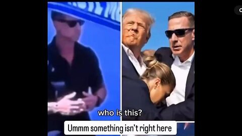 WTF? The same "security" guy at BOTH Trumps FAKE assassination & Charlie Kirks???