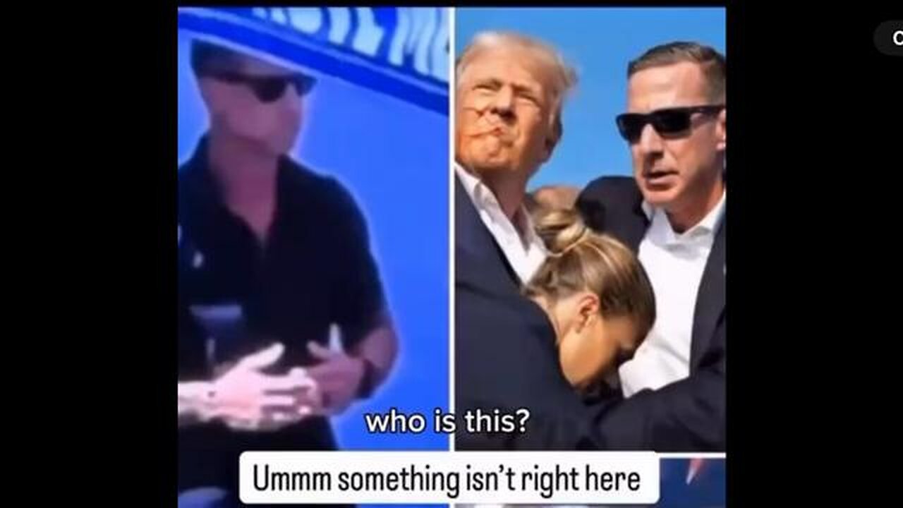 WTF? The same "security" guy at BOTH Trumps FAKE assassination & Charlie Kirks???