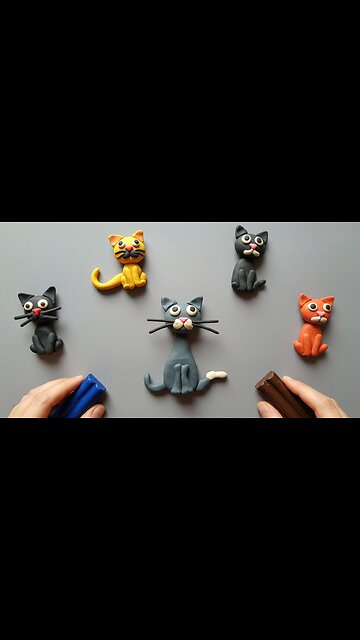 Feline Fun with Plasticine: Whiskers & Wiggles