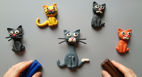 Feline Fun with Plasticine: Whiskers & Wiggles
