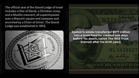 EPSTEIN'S 1953 TRUST FUND WAS NAMED AFTER THE YEAR THE MASONIC GRAND LODGE OF ISRAEL WAS FOUNDED - King Street News