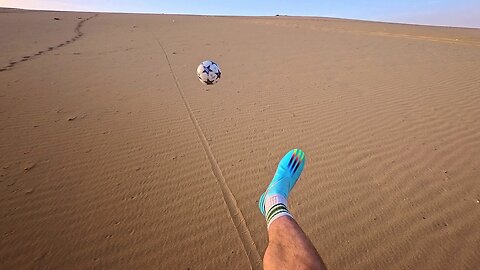 Football training in The Desert
