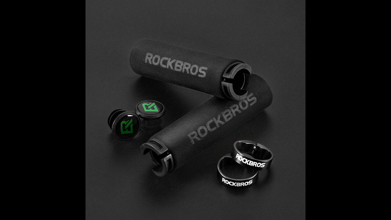 Comfort Bike Handle Grips, with Lock-on Rings & Soft Foam (1 Pair)