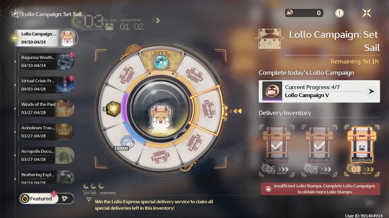 Lolo Campaign: Set Sail Event - Day 5 in Wuthering Waves Version 2.2