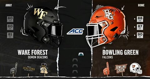 S4 Ep12 Bowling Green vs Wake Forest: No defense played today!