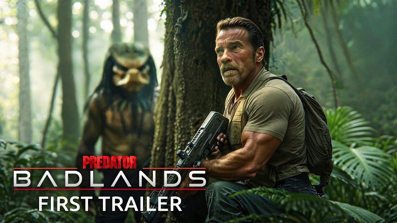 Predator 6: Badlands – First Trailer (2025) Arnold Schwarzenegger, Elle Fanning Movie Teaser Concept