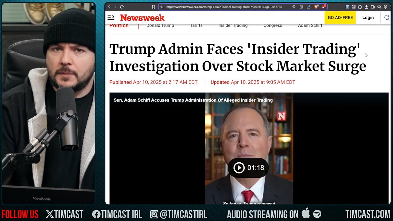 Democrats DEMAND Insider Trading Investigation After Trumps RECORD Breaking Market Rally From Tariff