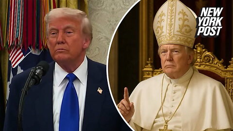 President Trump defends AI image of himself depicted as the Pope