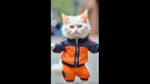 Cute cat dancing