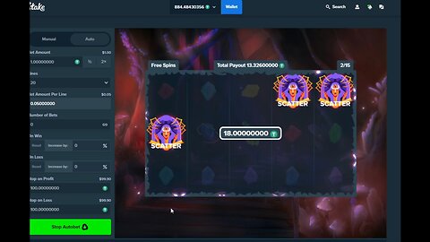 Tomb of Life free spin retrigger twice (45x bonus round)