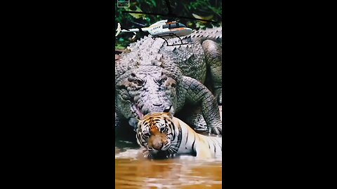 * "The King Devoured: Nature's Twisted Tale"🦏🐆🚁😎🆕