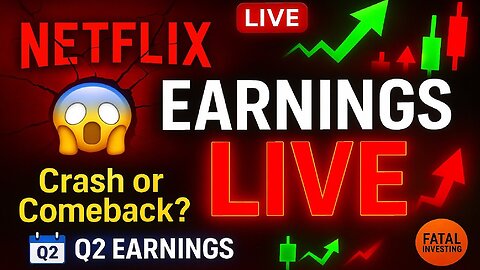 Netflix Q2 Earnings LIVE 🔴 Will $NFLX Crash or Trigger a Tech Rally?