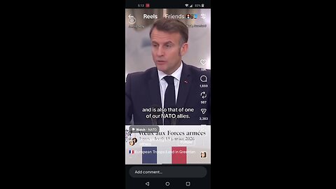 Macron Brings French Soldiers To Greenland