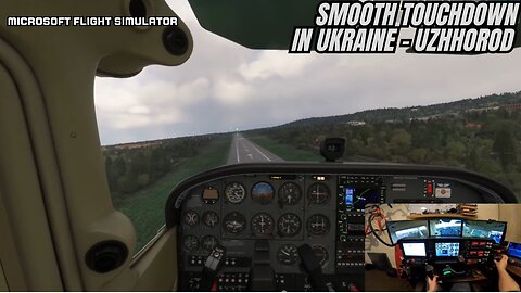 🌤️ Fog Clears Just in Time! ✈️ MSFS Virtual Cessna 🇺🇦 Uzhhorod Arrival