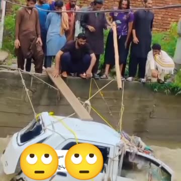 Disastrous Rain took away a Car