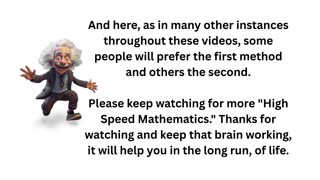 Mental Arithmetic Tricks - #4