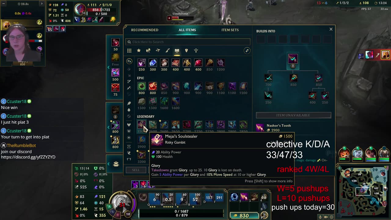 league of legends road to plat.